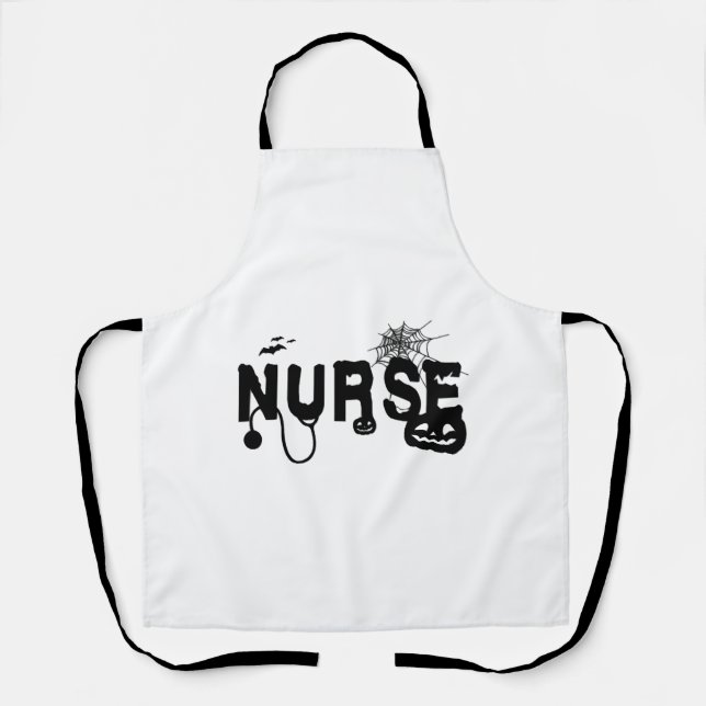 Delantal Hospital de Enfermeras de Halloween (Anverso)
