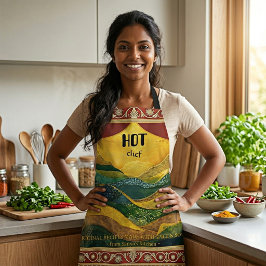Delantal Hot Chef Spice & Soul Indian Peacock