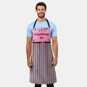 Delantal Hot Peppers Barbeque Time Apron