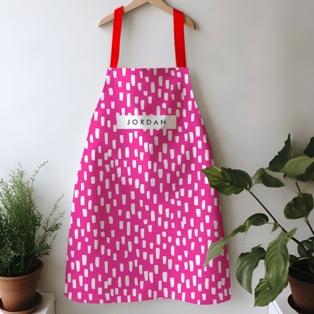 Delantal Hot Pink Dashing Apron (Dashing pink apron)