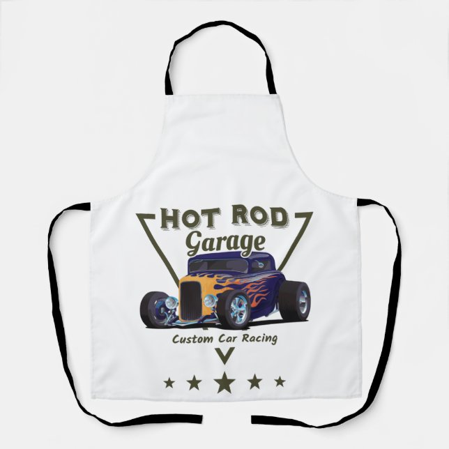 Delantal Hot Rod Garage! (Anverso)