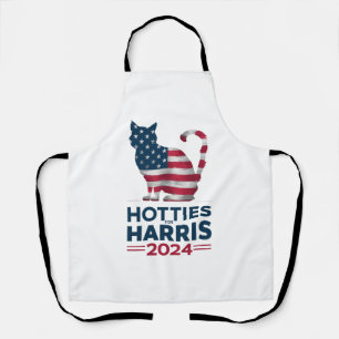 Delantal Hotties For Harris 2024 Cat Ladies Kamala Harris