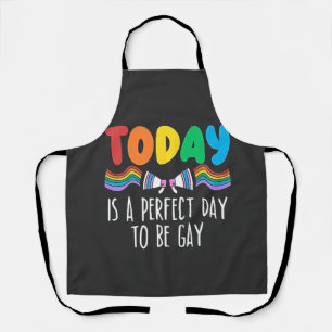 Delantal Hoy es el día perfecto para ser gay el mes del org