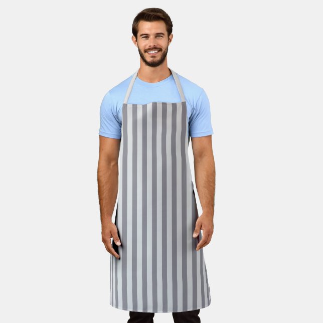 Delantal Huelga gris moderna Cocina en barbacoa Chef Apron (Gastado)