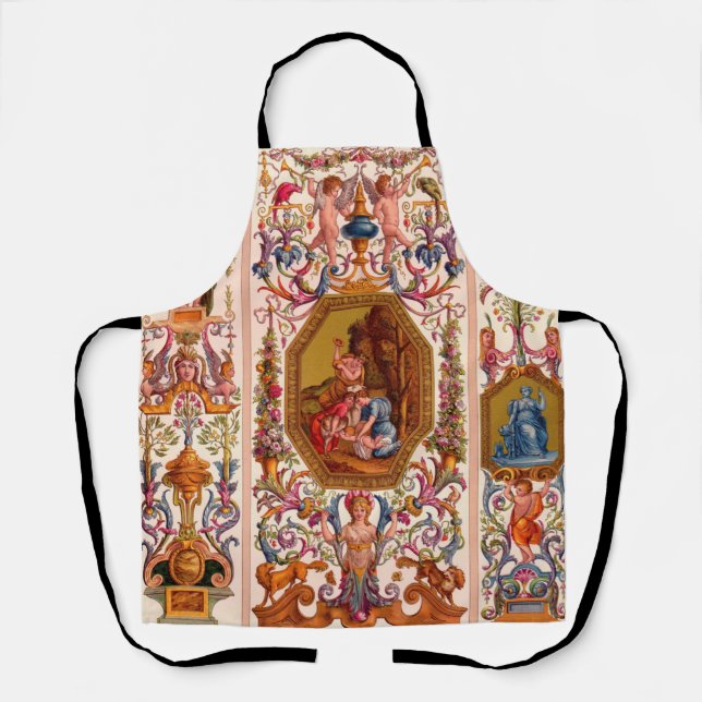 Delantal huella barroca ultra opulenta del siglo XVII (Anverso)