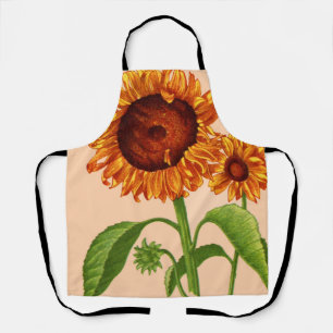 Delantal huella de girasol