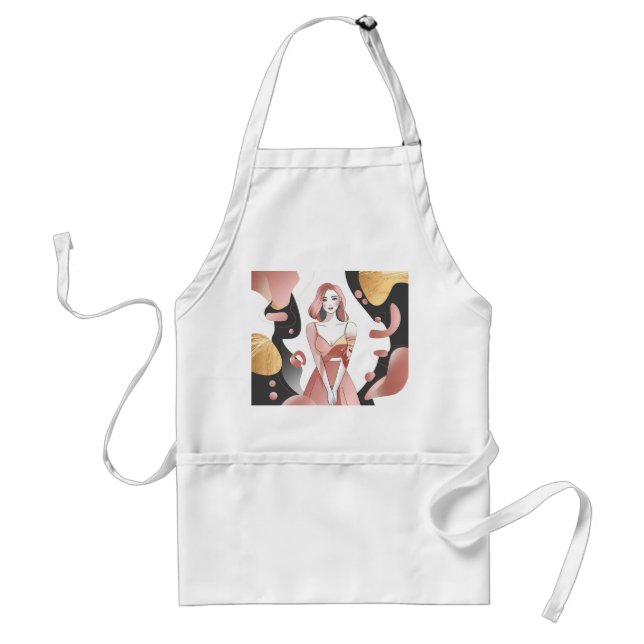 Delantal Hues dorados de ella (Frente)