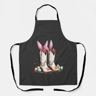 Delantal Huevo de Pascua Gracioso Cowboy de Pascua