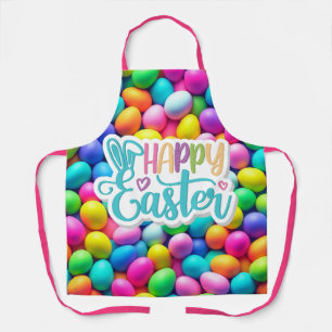 Delantal Huevo de Pascua/Primavera de colores vivos