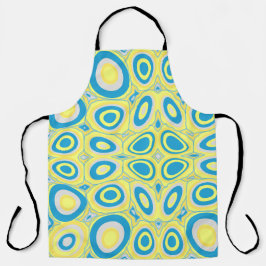 Delantal Huevos psicodélicos Maz - Amarillo gris azul