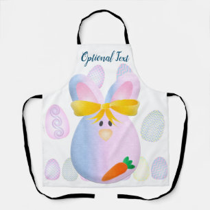 Delantal Huevos y conejillos listos para la Pascua