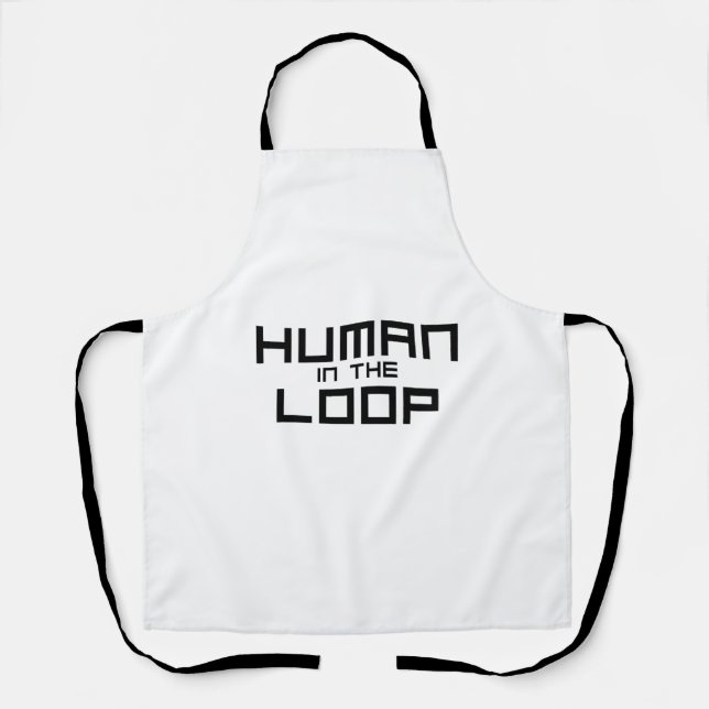 Delantal Human in the Loop Minimalist Industrial Apron (Anverso)