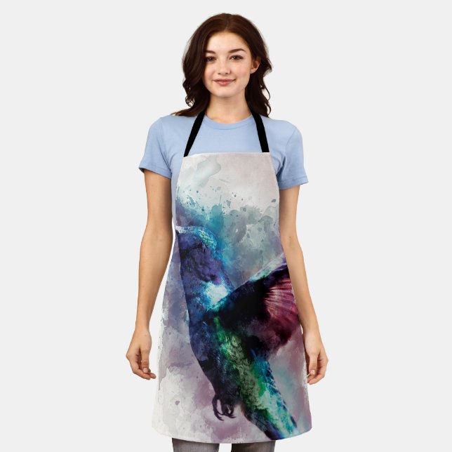 Delantal Hummingbird colorido (Gastado)