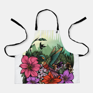 Delantal Hummingbird Garden