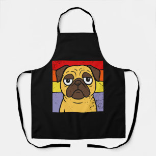 Delantal Humor agudo de perro picante de pug sarcástico