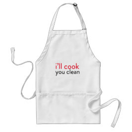 Delantal Humor de cocina - cocinaré. Limpias