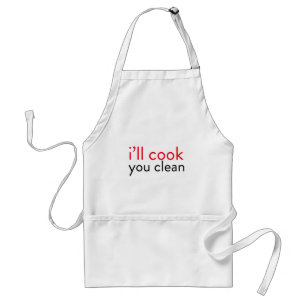 Delantal Humor de cocina - cocinaré. Limpias