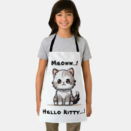 Delantal Humor divertido de catas de gato lindo