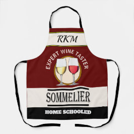 Delantal Humor Expert WINE Taster All-Over Print