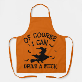 Delantal Humor Por Supuesto Que Puedo Conducir Un Palo Hall