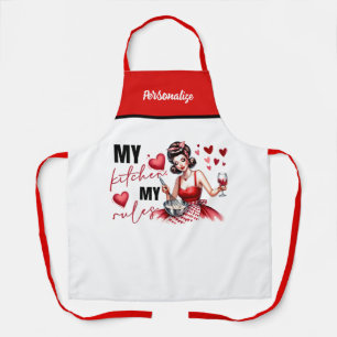 Delantal Humor sarcástico divertido de Glam Housewife de re