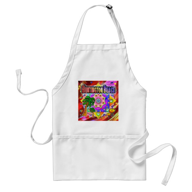 Delantal Huntington Beach Tropical Friends Apron (Frente)