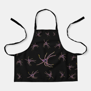 Delantal Huntsmans Spider Dot Art, Apron de impresión compl