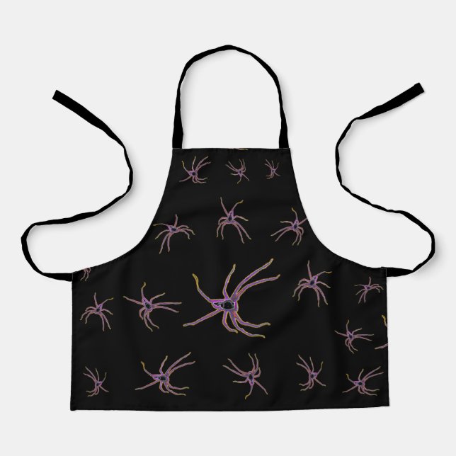 Delantal Huntsmans Spider Dot Art, Apron de impresión compl (Anverso)