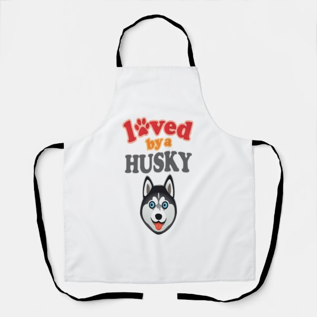 Delantal Husky Dog Lover (Anverso)