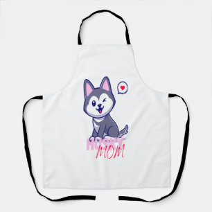 Delantal Husky Dog Mom Cute Kawaii Puppy