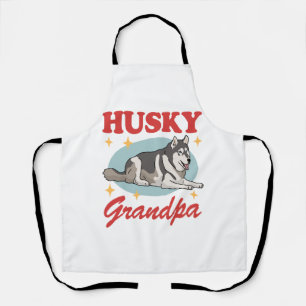 Delantal Husky Grandpa Dog Owner Siberian Husky