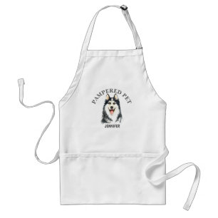 Delantal Husky Mascota Groomer Apron personalizado