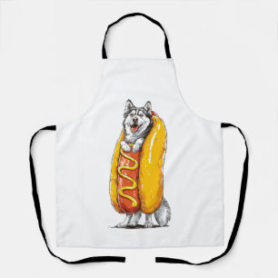 Delantal Husky Perro Caliente � Disfraz De Comida Divertido