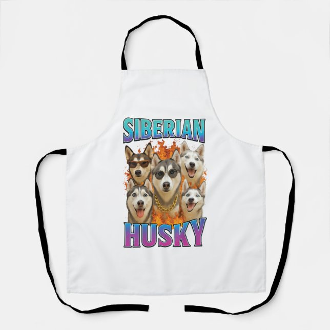 Delantal Husky Siberian (Anverso)