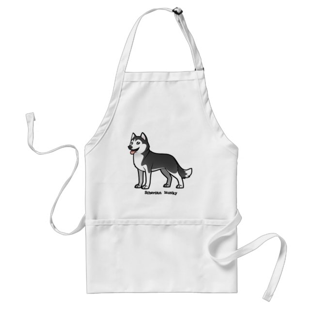 Delantal Husky Siberian (Frente)