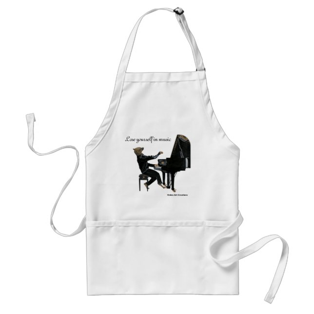 Delantal Hyena Piano Music Pianist Fantasy Art Apron (Frente)