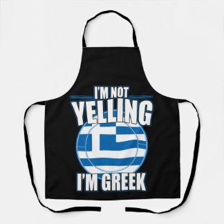 Delantal I Am Not Yelling I Am Greek T-Shirt
