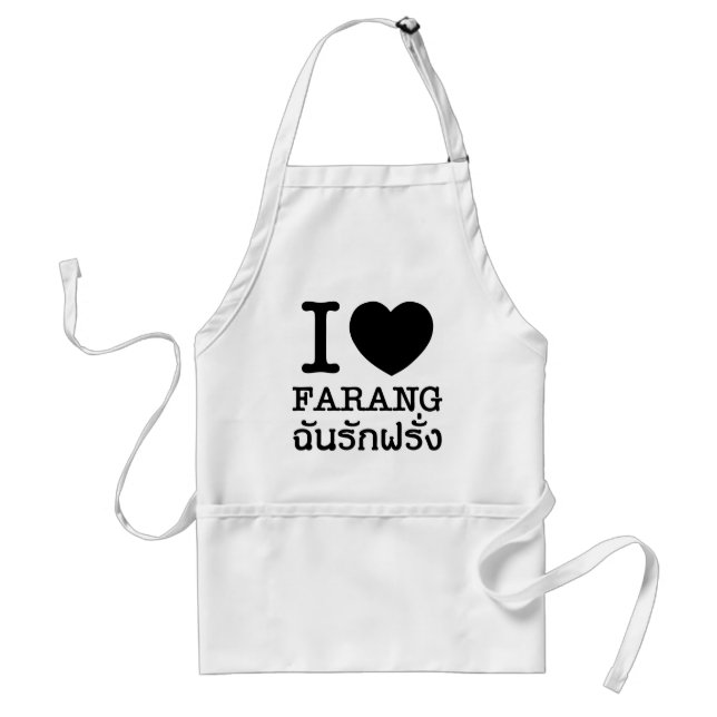Delantal I Black Heart (Love) Farang (Frente)