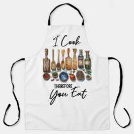 Delantal I Cook, Therefore You Eat