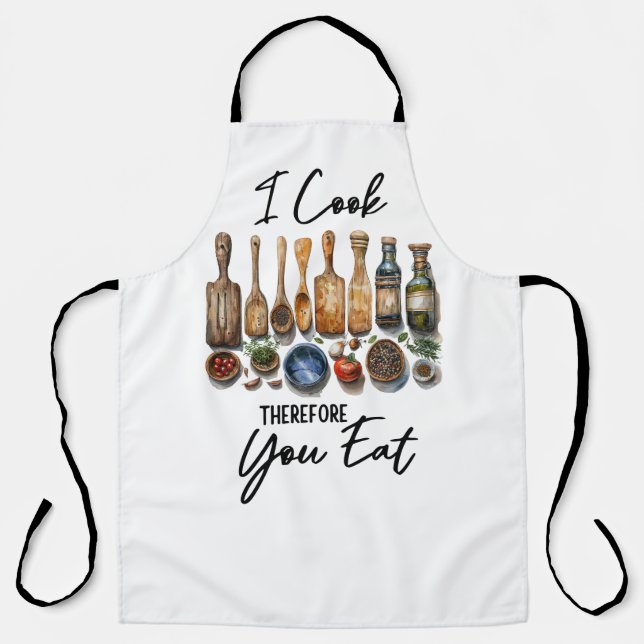 Delantal I Cook, Therefore You Eat (Anverso)