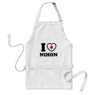 DELANTAL  I CORAZÓN [AMOR] NIHON ADULTO APRON