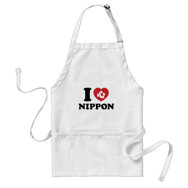 DELANTAL  I CORAZÓN [AMOR] NIPPON ADULTO APRON (Frente)