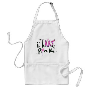 DELANTAL  I HART PINK APRON