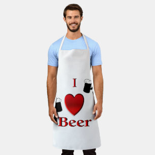 Delantal I Heart Beer Design