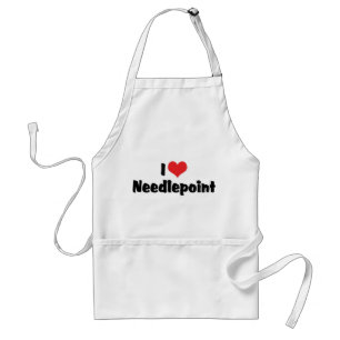Delantal I Love Heart Needlepoint
