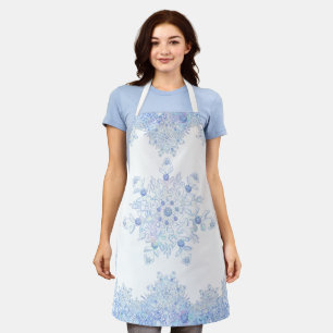 Delantal Ice Blue Snowflake