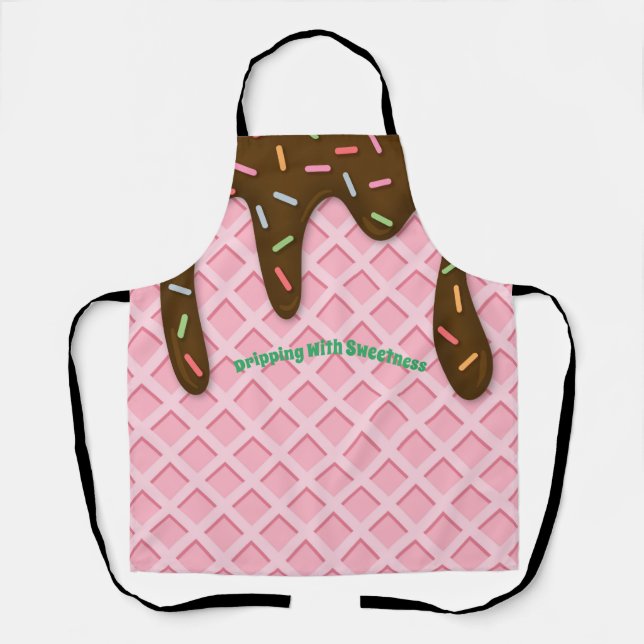 Delantal ICE CREAM DRIPPING CONEAll Print Apron (Anverso)