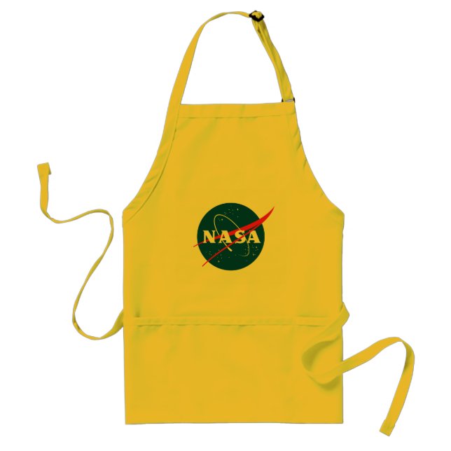 Delantal Icónico chef Apron de la NASA (amarillo sol) (Frente)
