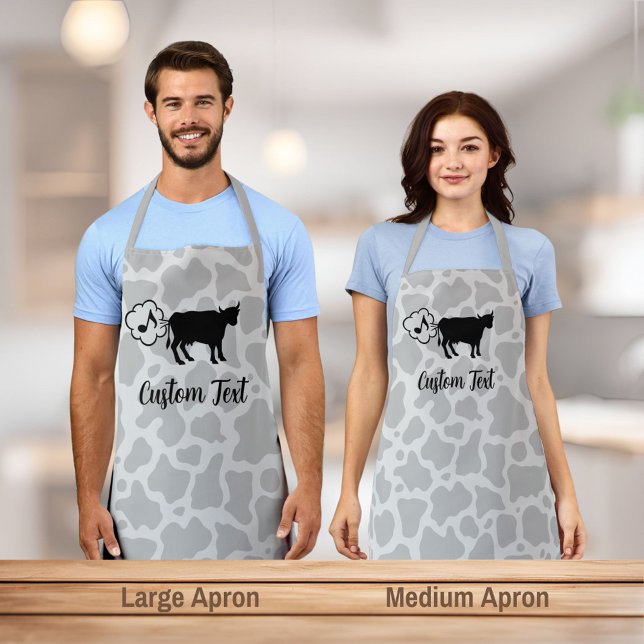 Delantal Icono del metano de vaca Apron (Subido por el creador)