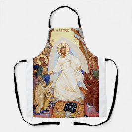 Delantal Icono ortodoxo de la resurrección de la Anastasis